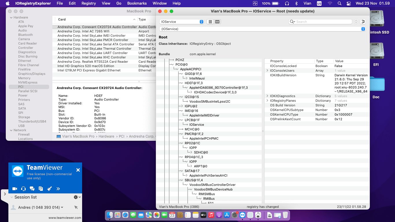 HP EliteBook 820 G3 8th [SkyLake   Intel HD 520 + I2C]   OpenCore 10